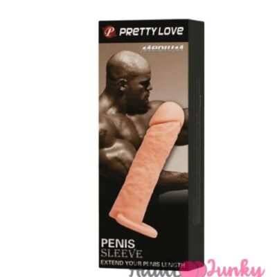 Pretty love penis sleeve flesh colour with attached Ring