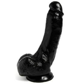 8"Black Penis Dildo With Suction Cup | No Vibration