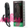 Pretty Love Hollow Cock Sleeve (Black+Vibration)