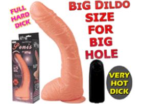 9.5" Suction Cup Large Dildo, Super Big Vibrating Dildo Flesh
