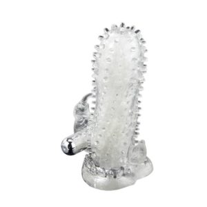 Buy Penis Sleeve |Vibrate Dotted Crystal Sleeve | Sex Toys For Men |Adultjunky