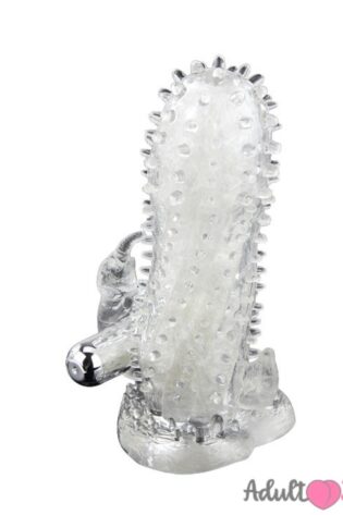 Buy Penis Sleeve |Vibrate Dotted Crystal Sleeve | Sex Toys For Men |Adultjunky