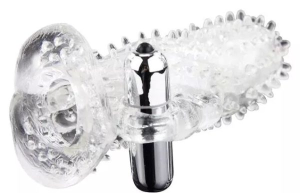 Crystal Penis Sleeve With Vibrator