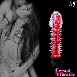 vibrater for women |Crystal Based Vibrator in Red for Women