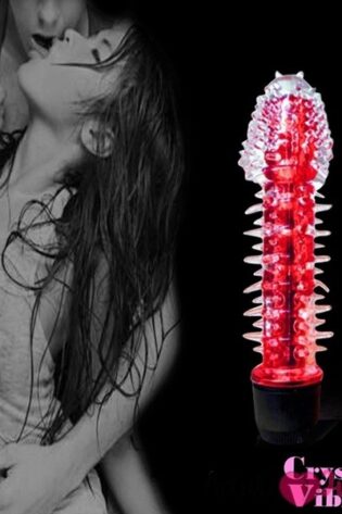 vibrater for women |Crystal Based Vibrator in Red for Women
