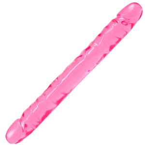 Pink Double Headed/Ended Dildo Penis Silicone Realistic