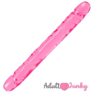 Pink Double Headed/Ended Dildo Penis Silicone Realistic