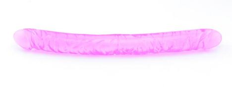 Jelly Pink Double Headed Penis Dildo