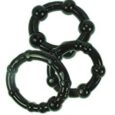 Black Penis Ring Set (3 Pieces)