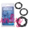 Black Penis Ring Set (3Pieces)