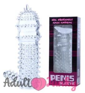 Spike Condom Crystal Penis Sleeve With Extra Dotted