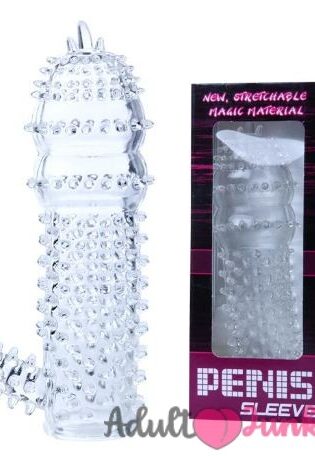 Spike Condom Crystal Penis Sleeve With Extra Dotted