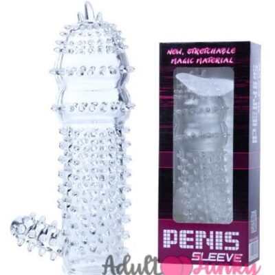 Spike Condom Crystal Penis Sleeve With Extra Dotted
