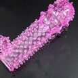 Spike Condom Pink Penis Sleeve With Extra Dotted