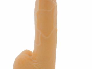 Natural Dildo Penis w/Balls Silicone Suction