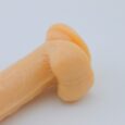 Natural Dildo Penis w/Balls Silicone Suction