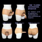 Silicone pants Ball Cross dressing Artificial penis lifelike Right angle pants