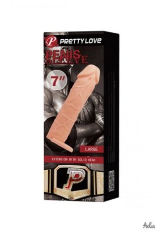 7" Pretty Love|Penis Sleeve 7 inch Large in Flesh