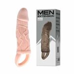 BAILE Flesh Silicone Simulation Skin Texture Penis Extension Sleeve