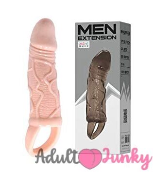 BAILE skin Silicone Simulation Skin Texture Penis Extension Sleeve