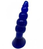 Big Anal Butt Plug Toys Large Silicone Anal Beads Plug-Blue