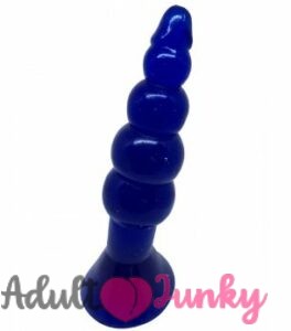 Big Anal Butt Plug Toys Large Silicone Anal Beads Plug-Blue
