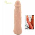 Realistic Penis Sleeves, Solid head 6 cm penis extender, Delay Spray Dick Condoms Developpe, Reusable Condoms sex toys for men.