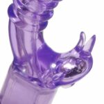 Erotic Multi-speed Crystal Naughty Dolphin Vibrator for Women in Purple