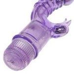 Erotic Multi-speed Crystal Naughty Dolphin Vibrator for Women in Purple