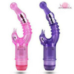 Erotic Multi-speed Crystal Naughty Dolphin Vibrator-Pink