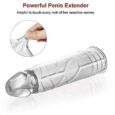 Crystal Soft Penis Extender Enlarger Sleeve for Men for Longer Climaxes