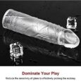 Crystal Soft Penis Extender Enlarger Sleeve for Men for Longer Climaxes