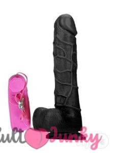 Black Dildo Soft With Head Rotated