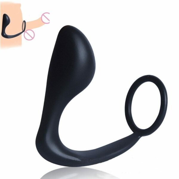 Climax Silicone Anal Plug With C-Ring