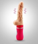 Ailighter Automatic Telescopic Dildo Heating Vibrating pumping Sex Machine for Women