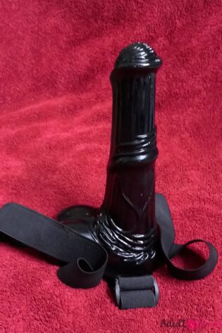 Strap On Black horse dildo adult masturbator clit stimulate sex toy for woman