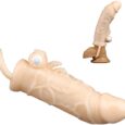Shark Vibrating Cock Sleeve Testicles Ring Penis Extension Sleeve for Men