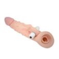 Big Size Dragon Dotted Vibrating Realistic Penis Sleeve For Male