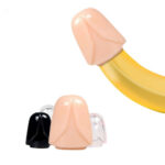 2Pcs Soft Silicone Glans Sleeve For Male-Flesh Color