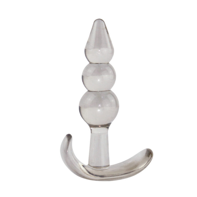 Crystal Clear Realistic Soft Jelly Beaded Anal Butt Plug India