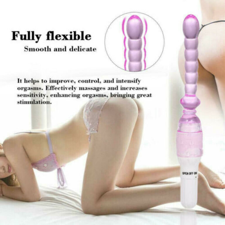 Jelly Purple Color Long Beaded Anal sex Toys India