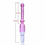 Purple Jelly Anal Bead G Spot Vibrator For Women