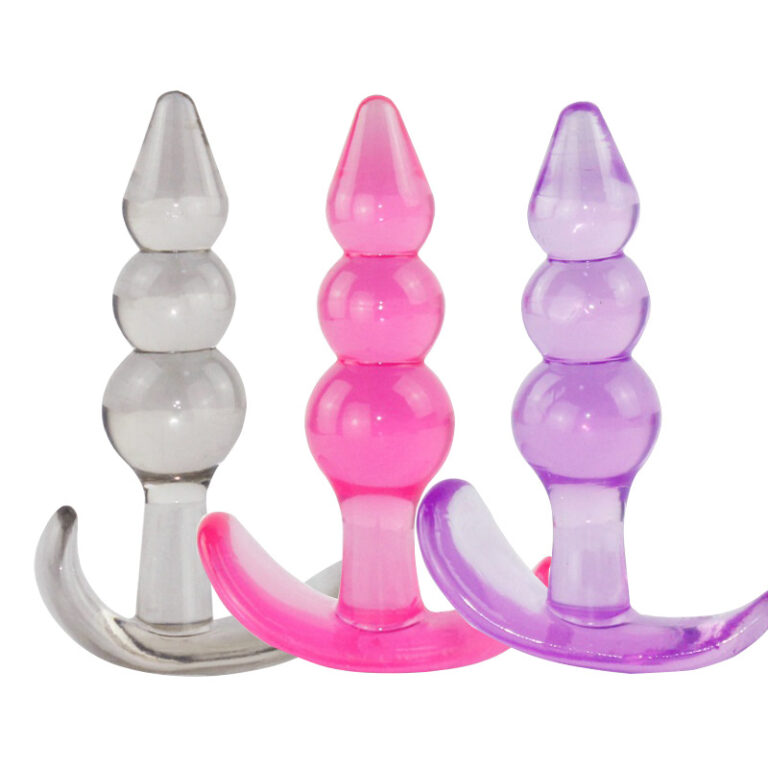 Mixed Clour Crystal Clear Jelly Small Anal Butt Plug For Women