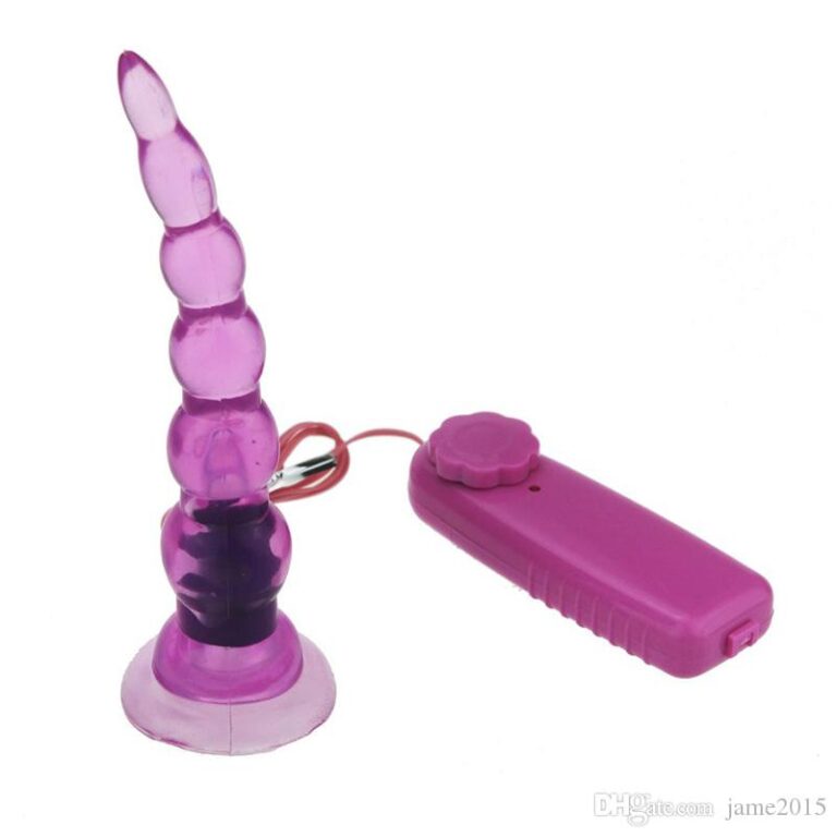 Purple Colored Long Jelly Mini Anal Buttplug India Sex Toys