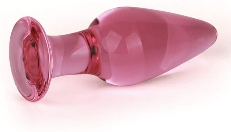 Small Pink Crystal Anal Buttplug For Unisex Toys For Couple