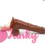 7 Inches Brown penis Dildo With Vibrator For Women Sex Toys India
