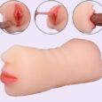 Beginners Male Masturbator 2 in 1  Pocket Pussy Realistic Mouth Vagina