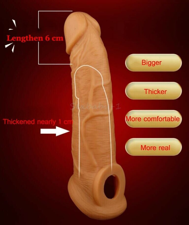 10 Inches Choco Brown Penis sleeve For Men