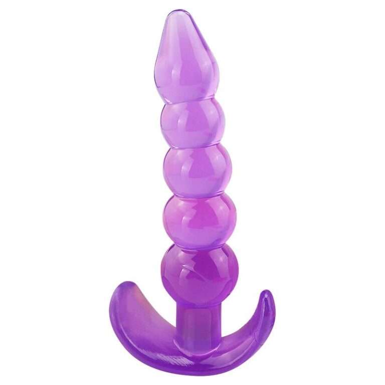 5 Beaded Anal Buttplug For Women Sex Toys India Purple