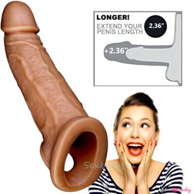 8 Inches Choco Penis Sleeve For Men